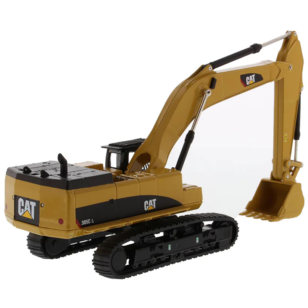 Model of a Caterpillar 385C L Hydraulic Excavator on a White Background