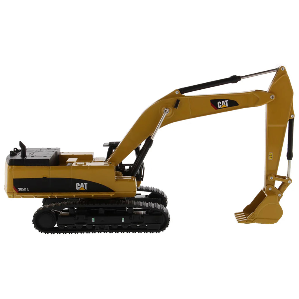 Model of a Caterpillar 385C L Hydraulic Excavator on a White Background