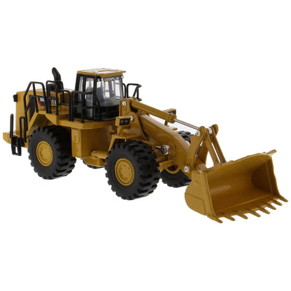 Model of a Caterpillar 988H Wheel Loader on a White Background