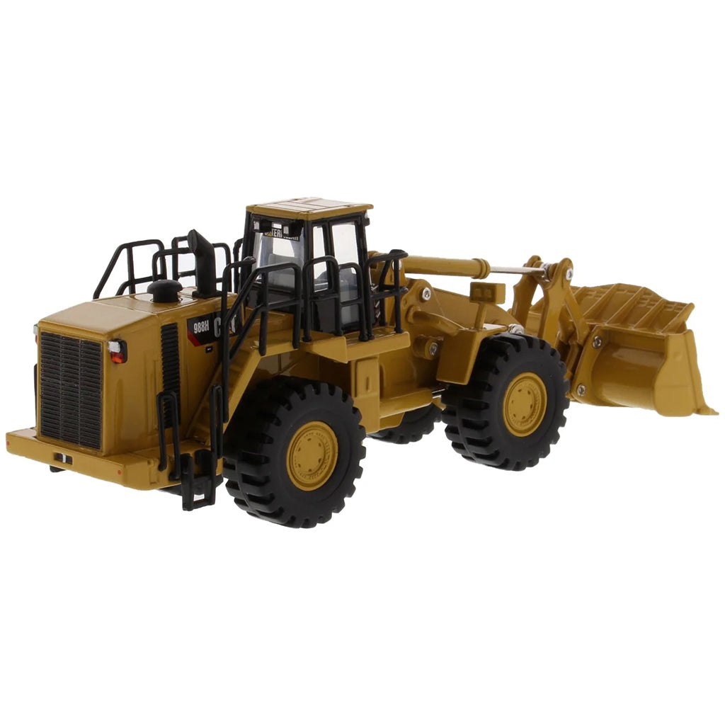 Model of a Caterpillar 988H Wheel Loader on a White Background