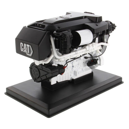 Model of a Caterpillar C32B Marine Diesel Engine on a white background
