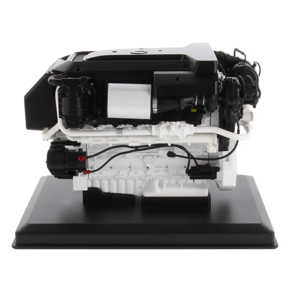 Model of a Caterpillar C32B Marine Diesel Engine on a white background