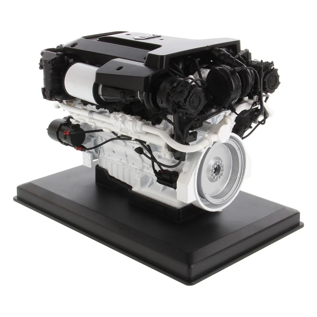 Model of a Caterpillar C32B Marine Diesel Engine on a white background
