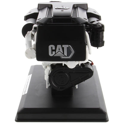 Model of a Caterpillar C32B Marine Diesel Engine on a white background