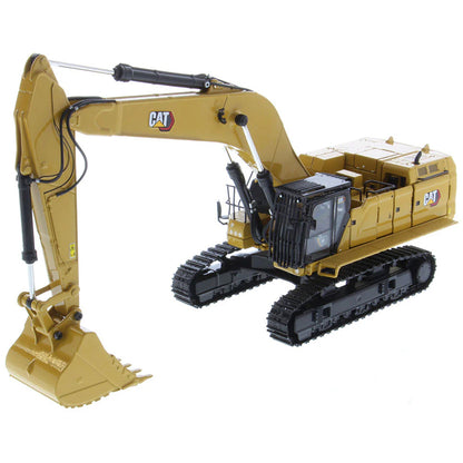 Model of a Caterpillar 395 Super Large Next-Generation Hydraulic Excavator GP Version with Bucket on a White Background