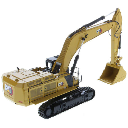 Model of a Caterpillar 395 Super Large Next-Generation Hydraulic Excavator GP Version with Bucket on a White Background