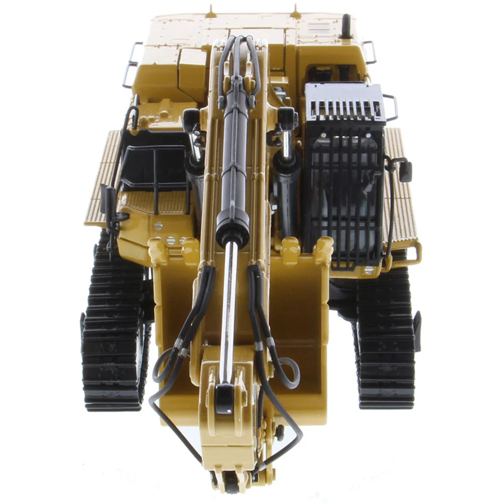Model of a Caterpillar 395 Super Large Next-Generation Hydraulic Excavator GP Version with Bucket on a White Background