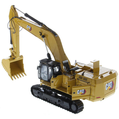 Model of a Caterpillar 395 Super Large Next-Generation Hydraulic Excavator GP Version with Bucket on a White Background