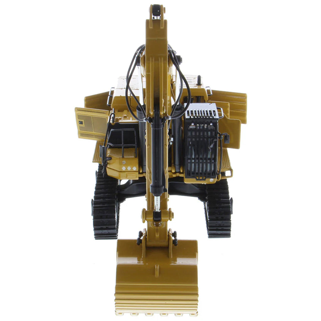 Model of a Caterpillar 395 Super Large Next-Generation Hydraulic Excavator GP Version with Bucket on a White Background