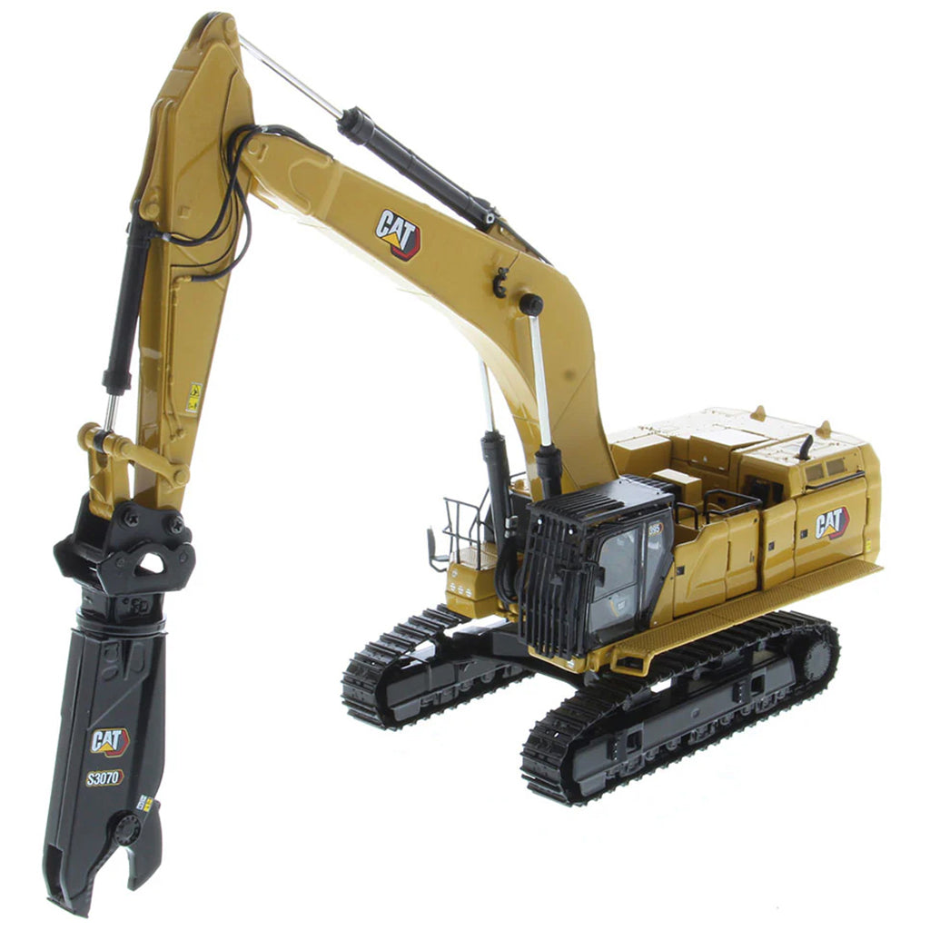 Model of a Caterpillar 395 Super Large Next-Generation Hydraulic Excavator GP Version with Shear on a White Background
