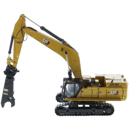 Model of a Caterpillar 395 Super Large Next-Generation Hydraulic Excavator GP Version with Shear on a White Background