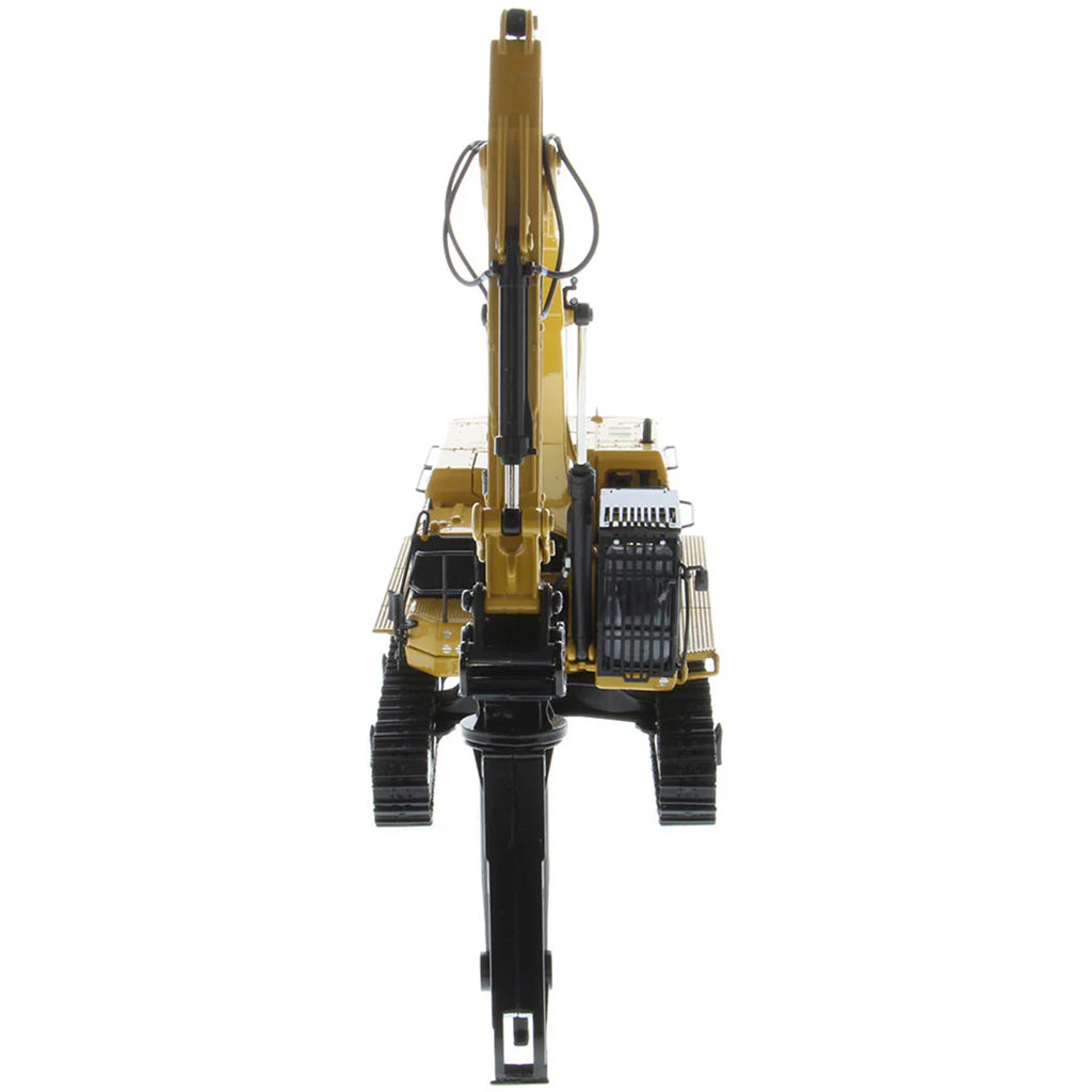 Model of a Caterpillar 395 Super Large Next-Generation Hydraulic Excavator GP Version with Shear on a White Background