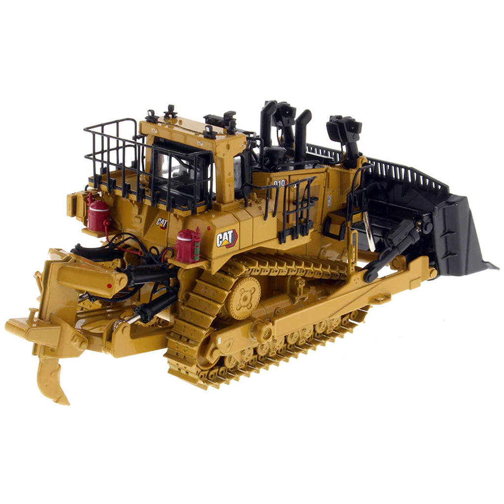 Model of a Caterpillar D10 Next Generation Track Type Dozer with Rear Ripper on a White Background