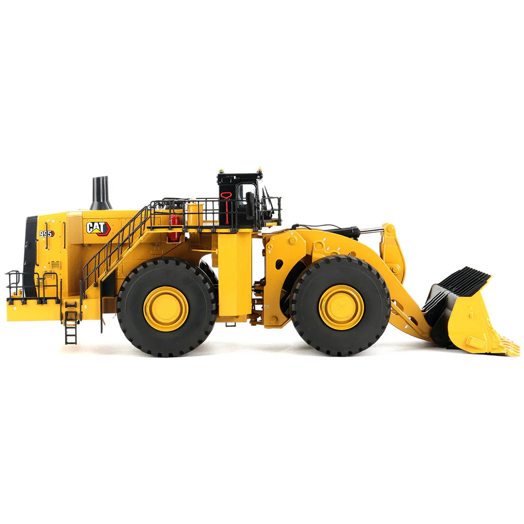 Model of a Caterpillar 995 Wheel Loader on a White Background