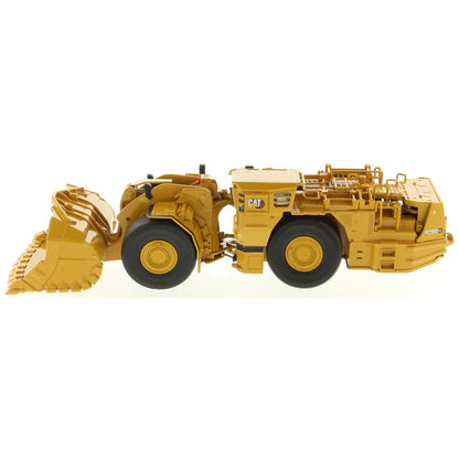 Model of a Caterpillar R2900 XE Underground Mining Loader on a White Background