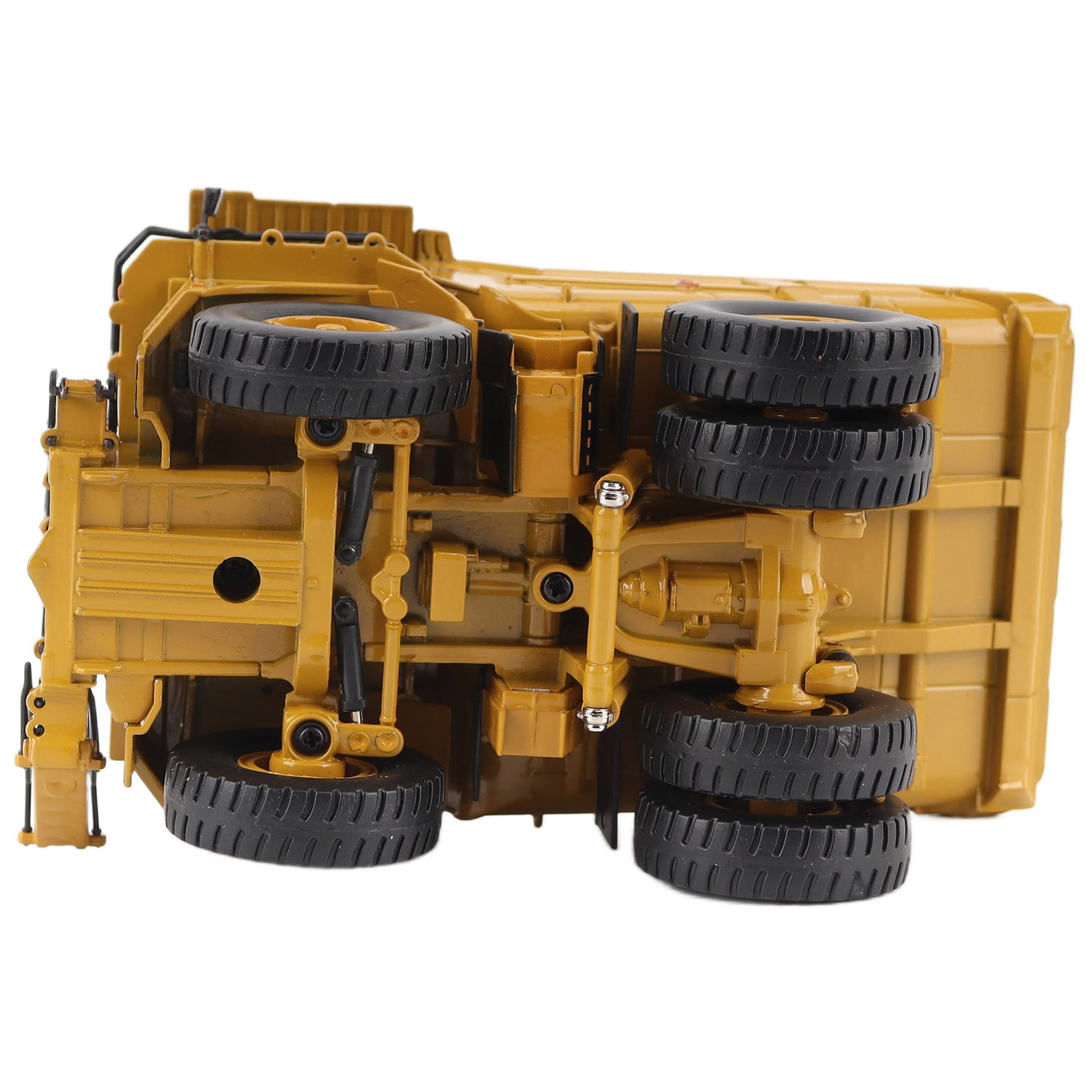 Bottom view of a Caterpillar 785 Mining Truck Model on a White Background