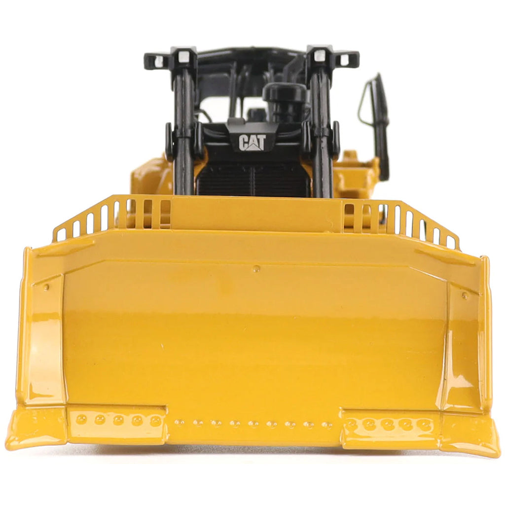 Model of a Yellow Standard Configuration Caterpillar D8 Track-Type Dozer with Rear Ripper on a White Background