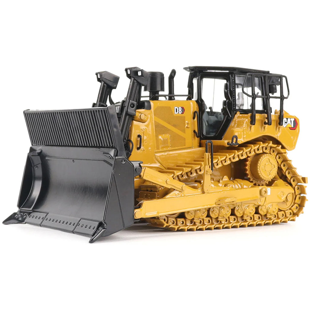 Model of a Caterpillar D8 Track-Type Dozer Waste Handler Configuration on a White Background