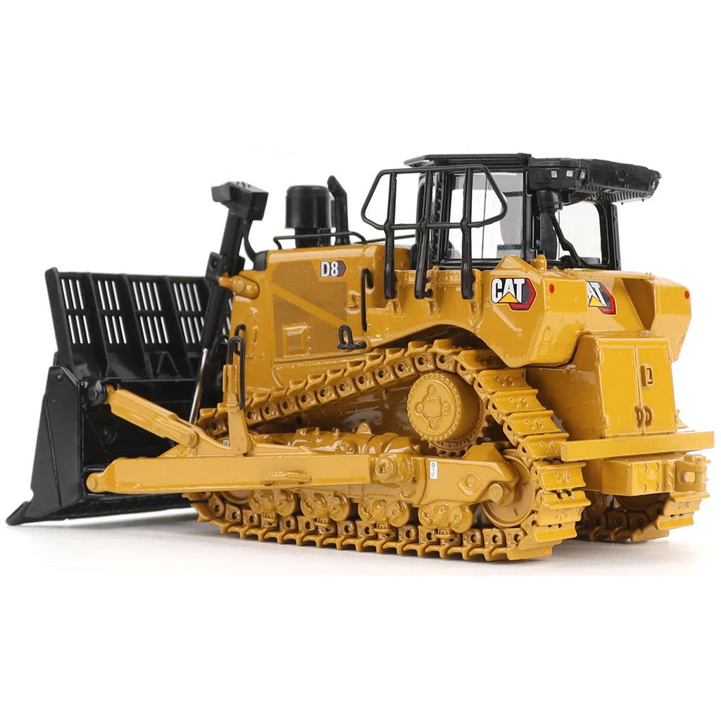 Model of a Caterpillar D8 Track-Type Dozer Waste Handler Configuration on a White Background