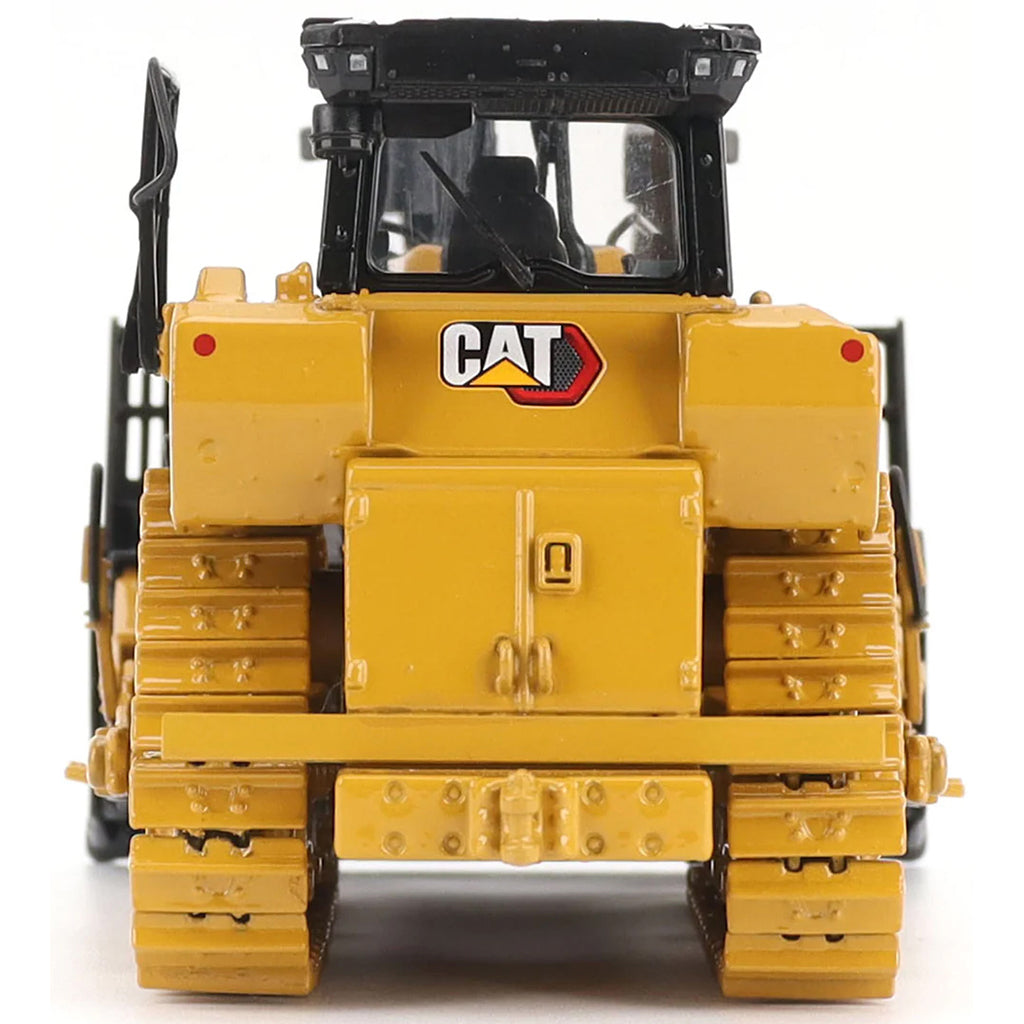 Model of a Caterpillar D8 Track-Type Dozer Waste Handler Configuration on a White Background