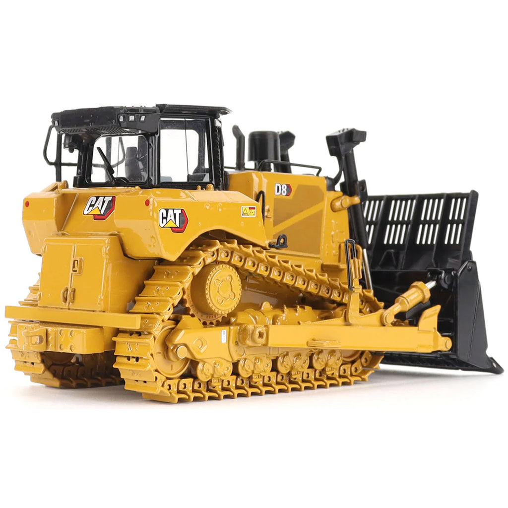 Model of a Caterpillar D8 Track-Type Dozer Waste Handler Configuration on a White Background