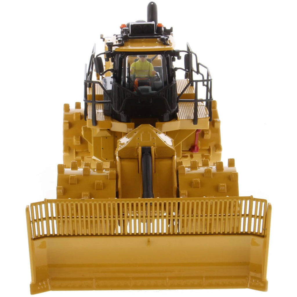 Model of a Caterpillar 836 Landfill Compactor on a White Background