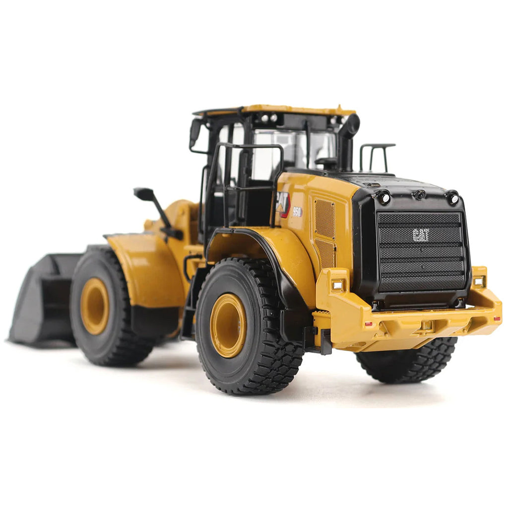 Model of a Caterpillar 950 Wheel Loader on a White Background