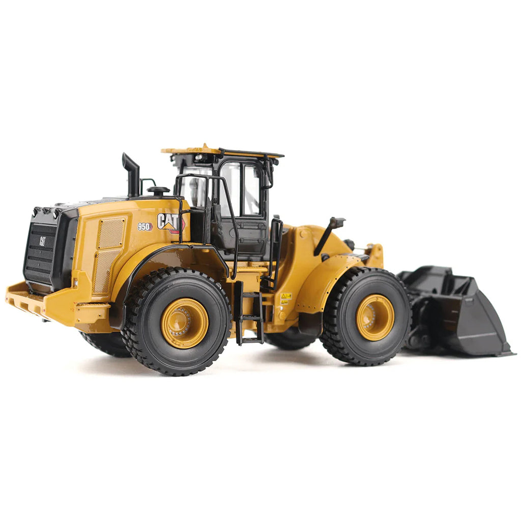 Model of a Caterpillar 950 Wheel Loader on a White Background