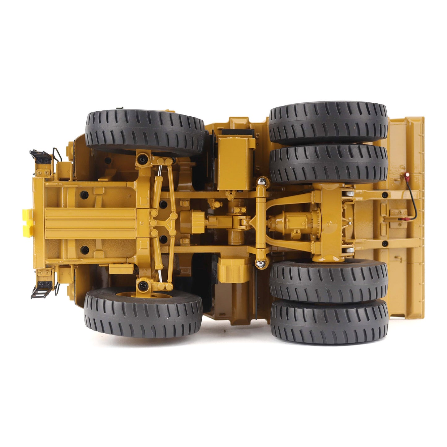 1:50 Scale Diecast Model of a Cat Yellow Caterpillar 789 Mining Truck on a White Background
