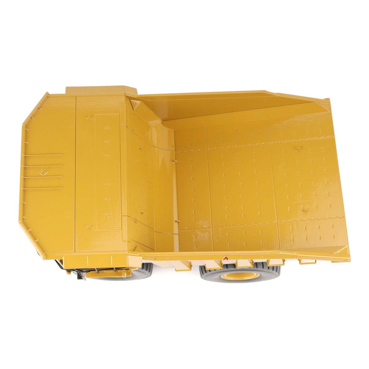 1:50 Scale Diecast Model of a Cat Yellow Caterpillar 789 Mining Truck on a White Background
