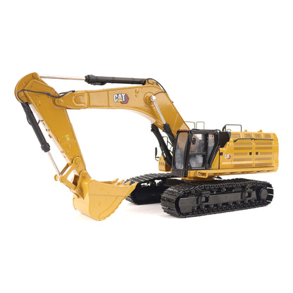 1:50th Scale Diecast Model in CAT Yellow & Black of a Caterpillar 374 Excavator Photographed on a White Background