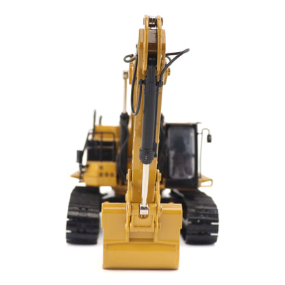 1:50th Scale Diecast Model in CAT Yellow & Black of a Caterpillar 374 Excavator Photographed on a White Background