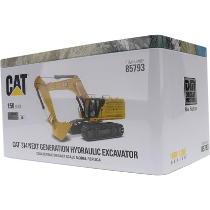 Metal Tin Box with CAT Branding, Text and Full Color Pictures Photographed on a White Background