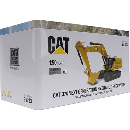 Metal Tin Box with CAT Branding, Text and Full Color Pictures Photographed on a White Background