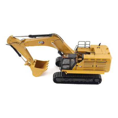1:50th Scale Diecast Model in CAT Yellow & Black of a Caterpillar 374 Excavator Photographed on a White Background