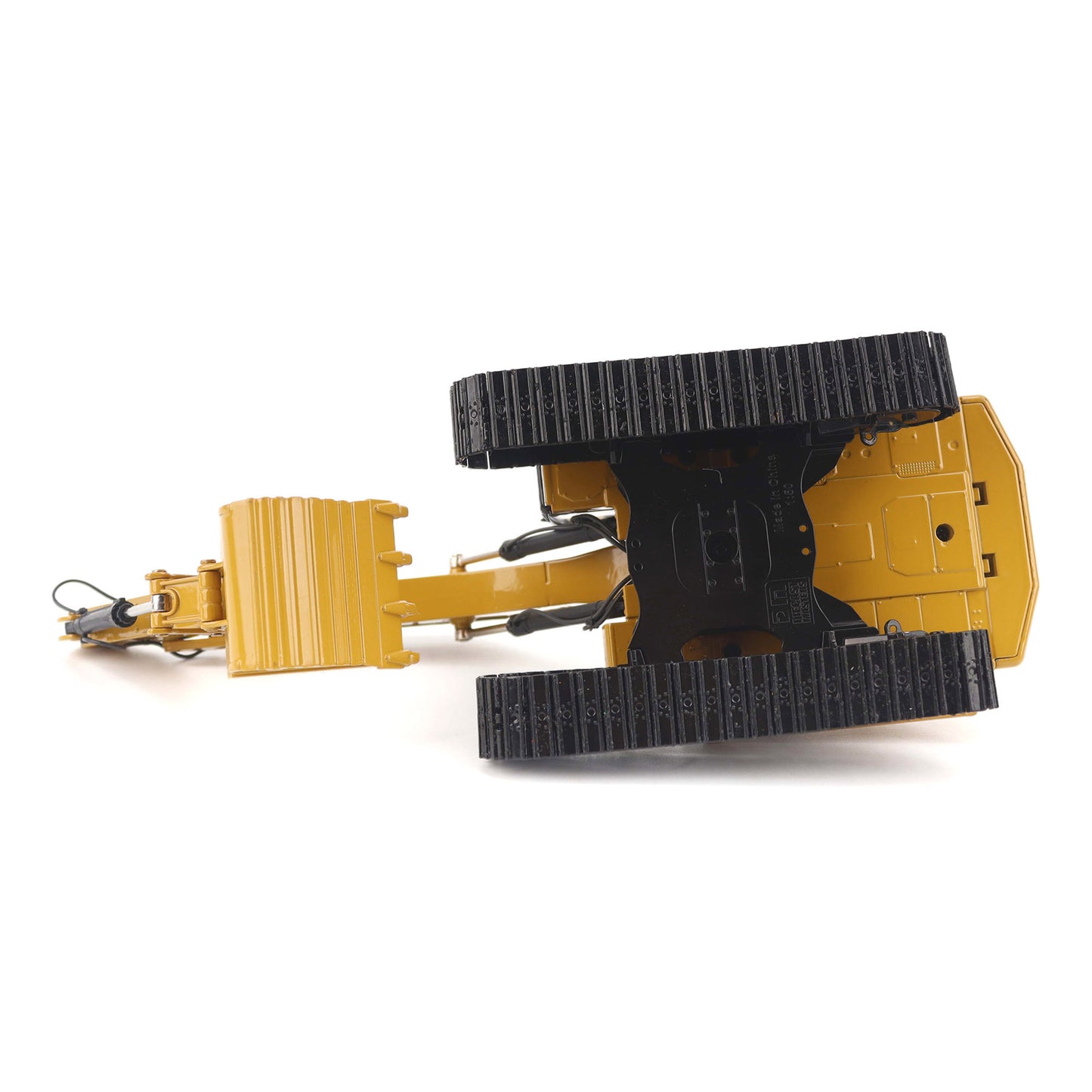 1:50th Scale Diecast Model in CAT Yellow & Black of a Caterpillar 374 Excavator Photographed on a White Background