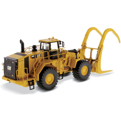 Model of a Caterpillar 988K Wheel Loader w/Log Grapple on a White Background