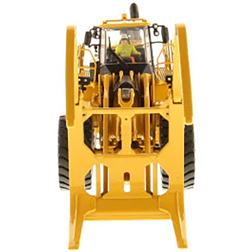 Model of a Caterpillar 988K Wheel Loader w/Log Grapple on a White Background