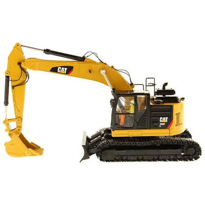 Model of a Caterpillar 335F LCR Hydraulic Excavator on a White Background