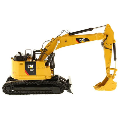 Model of a Caterpillar 335F LCR Hydraulic Excavator on a White Background