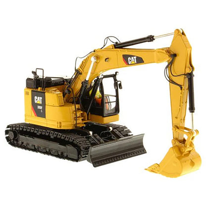 Model of a Caterpillar 335F LCR Hydraulic Excavator on a White Background
