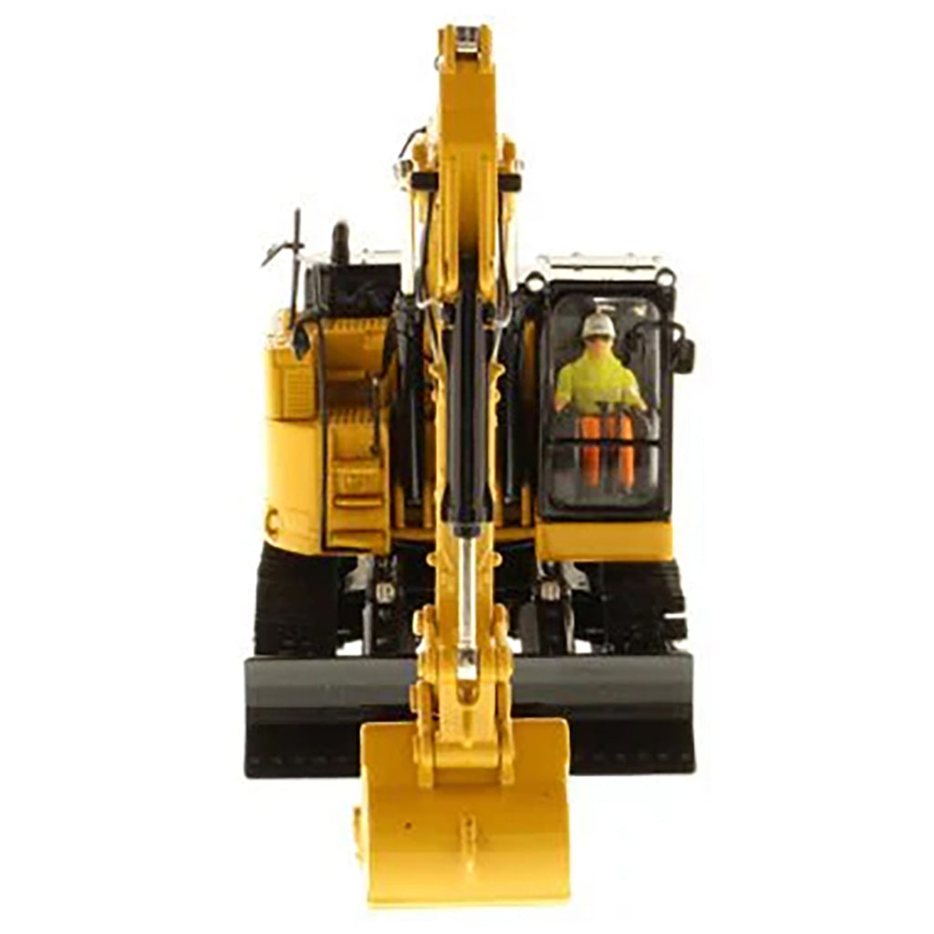 Model of a Caterpillar 335F LCR Hydraulic Excavator on a White Background