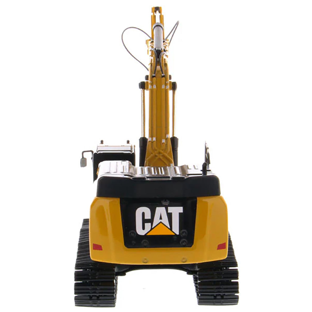 Model of a Caterpillar 349F l XE Hydraulic Excavator on a White Background