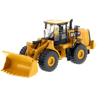 Model of a Caterpillar 972M Wheel Loader on a White Background