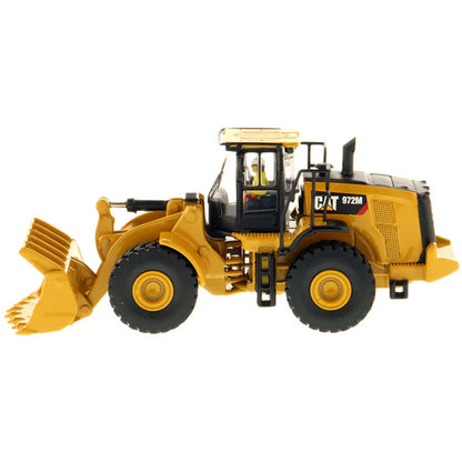 Model of a Caterpillar 972M Wheel Loader on a White Background