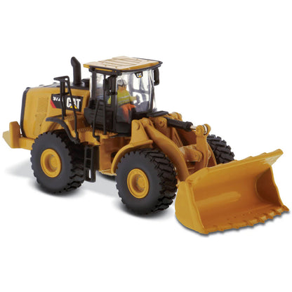 Model of a Caterpillar 972M Wheel Loader on a White Background
