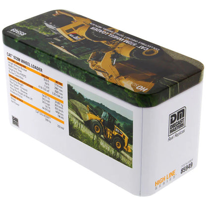 Model wheel loader packaging with DM Diecast Masters branding
