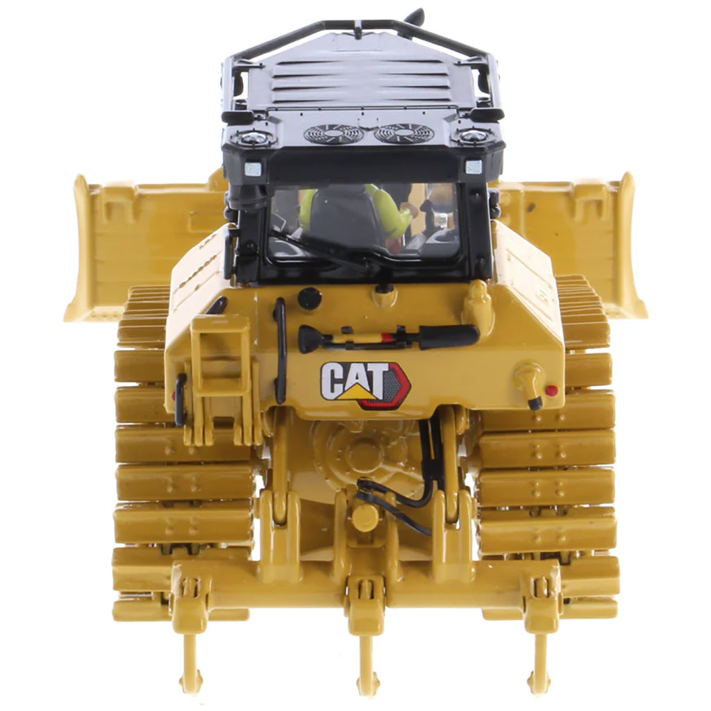 Model of a Caterpillar D5 LGP VPAT Track-Type Dozer with Rear Ripper on a White Background