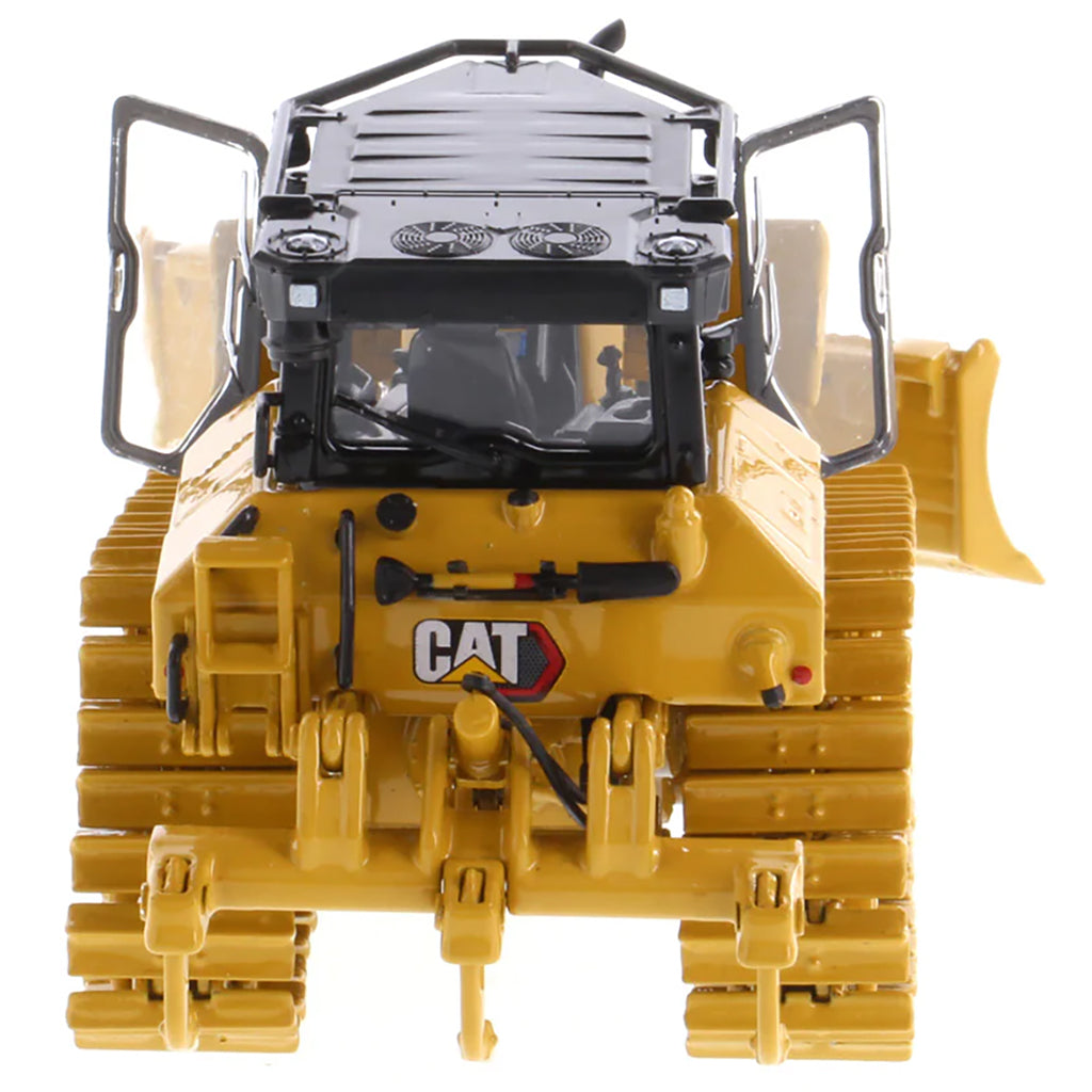 Model of a Caterpillar D5 LGP VPAT Track-Type Dozer with Rear Ripper on a White Background