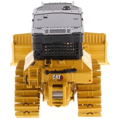 Model of a Caterpillar D5 XR Track-Type Fire Suppression Dozer with Winch on a White Background
